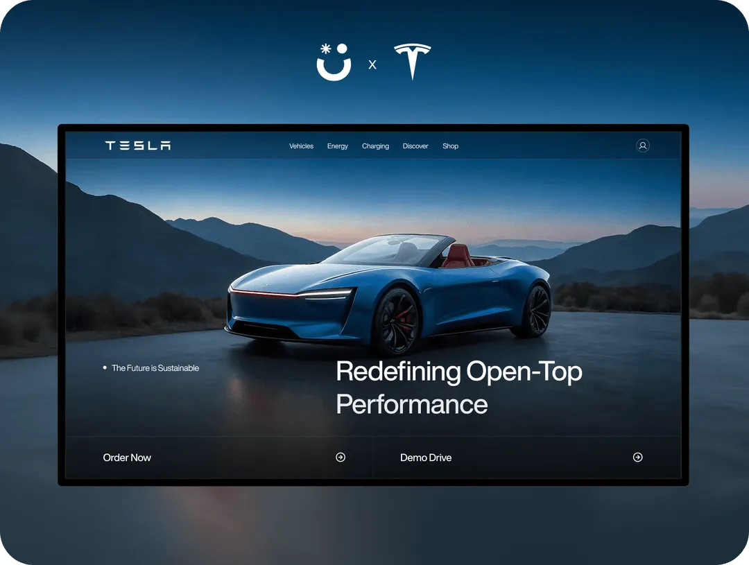 Tesla concept Case Study Cover image